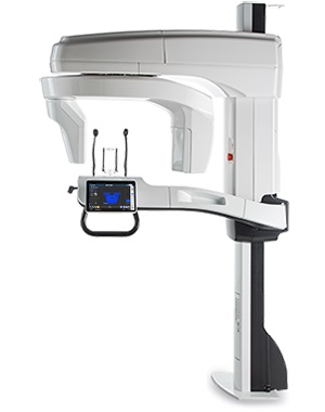 Photo of a CBCT machine. CBCT scans are important in determining the placement of dental implants.