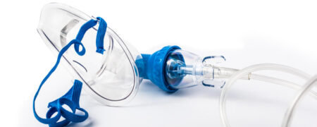 Photo of a mask used to administer nitrous oxide. Nitrous oxide is an option in sedation dentistry used in cases of mild anxiety.